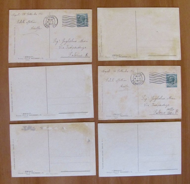 Serie Completa di 6 Cartoline - LE DONNINE INNAMORATE DI … | Immagine Gallery 2