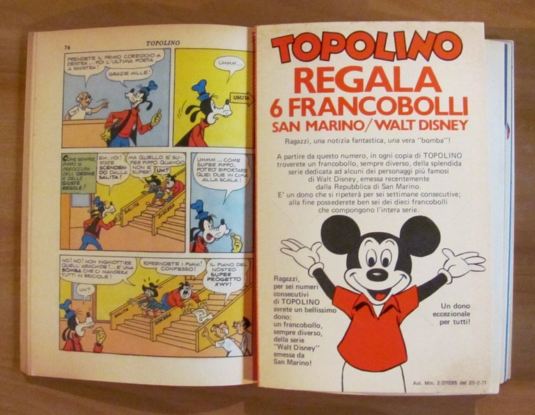 Serie COMPLETA di 6 TOPOLINO Libretto FRANCOBOLLO SAN MARINO N.804/09 …