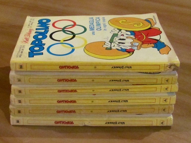 Serie COMPLETA di 6 TOPOLINO Libretto MEDAGLIA OLIMPICA N.856/861 - …