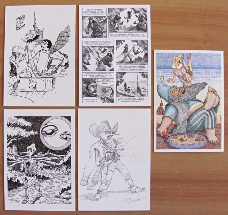 Serie Completa in Folder originale di 10 cartoline ILLUSTRATORI PER … | Immagine Gallery 10