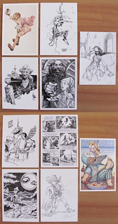 Serie Completa in Folder originale di 10 cartoline ILLUSTRATORI PER … | Immagine Gallery 4