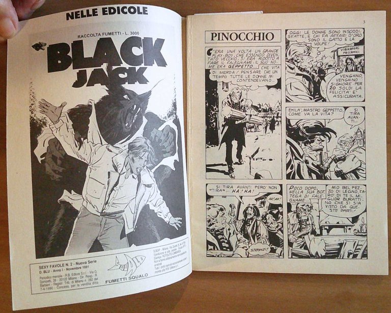 SEXY FAVOLE Anno I N.2 - PINOCCHIO - Fumetti Squalo …