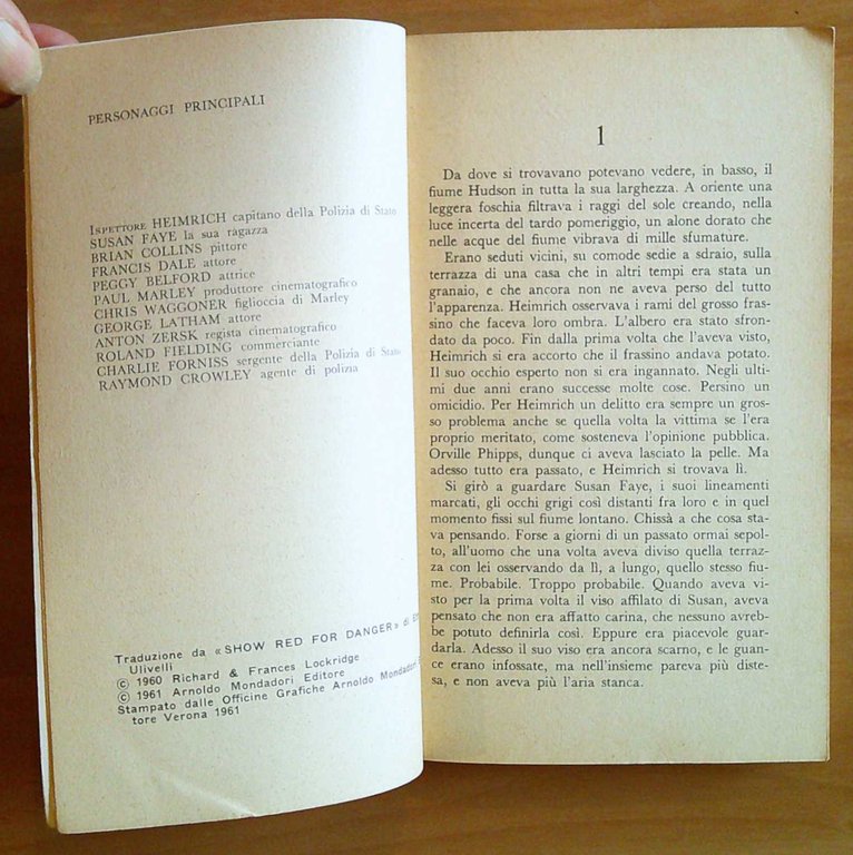 SILENZIO... SI MUORE - Collana I LIBRI NERI, 1961