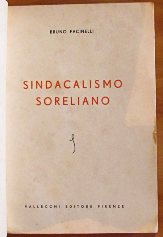 SINDACALISMO SORELIANO