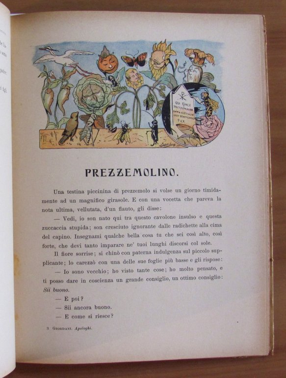 SOTTO IL VELAME - Apologhi educativi, I ed. 1903 - …
