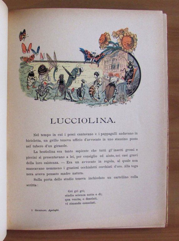 SOTTO IL VELAME - Apologhi educativi, I ed. 1903 - …