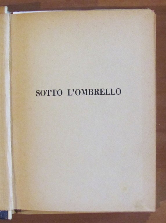 SOTTO L'OMBRELLO - Coll. Biblioteca per Signorine, 1934 - Cop. …