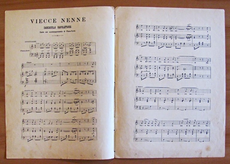 Spartito - VIECCE NENNE' - La Musica per Tutti