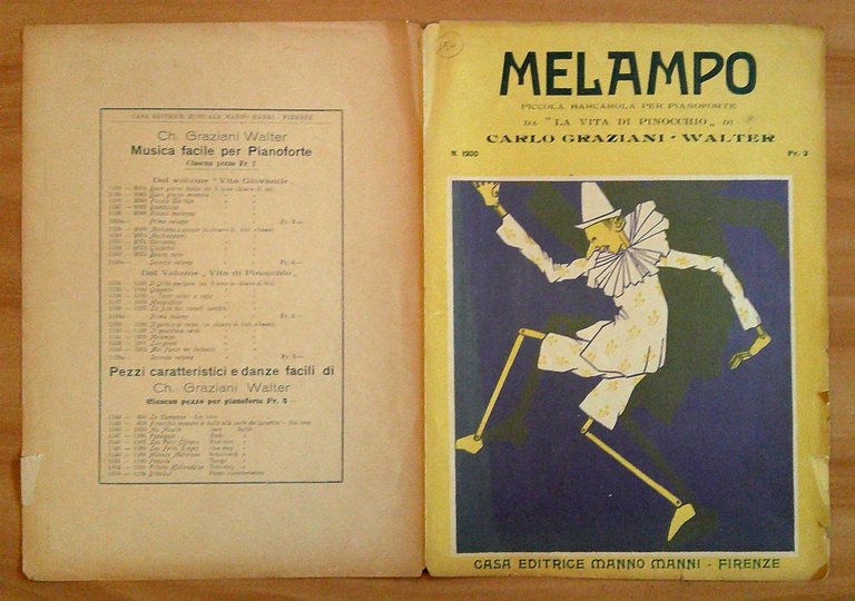 Spartito MELAMPO, anni '20 Musiche C.G. Walter