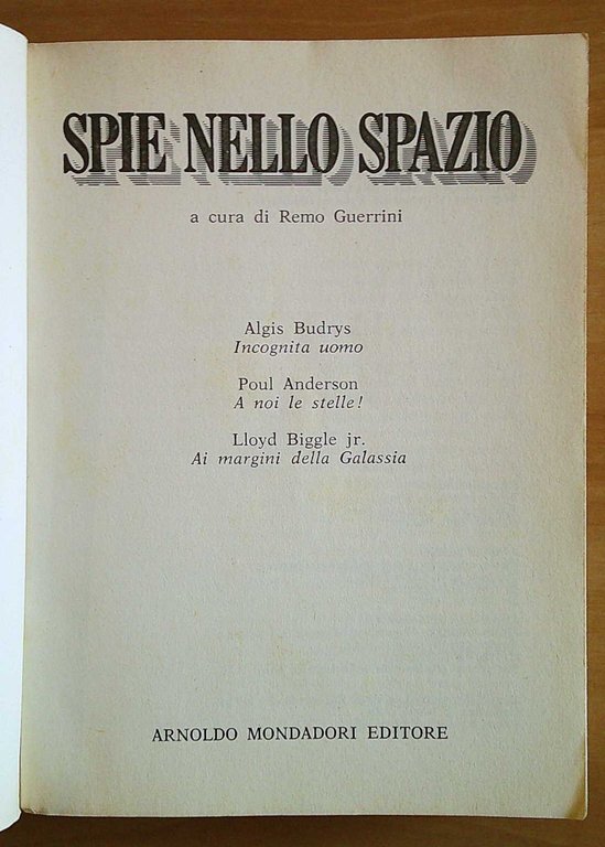 SPIE NELLO SPAZIO - Suppl. Segretissimo, I ed. 1977
