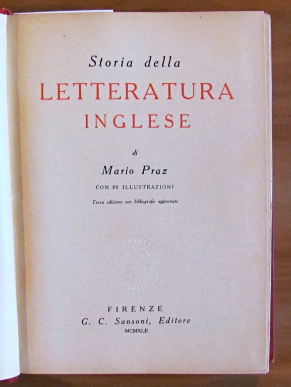 STORIA DELLA LETTERATURA INGLESE - La Civiltà Europea