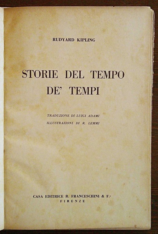 STORIE DEL TEMPO DE' TEMPI, 1948 - ill. LEMMI
