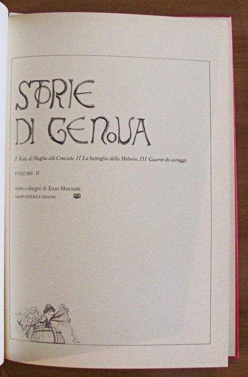 STORIE DI GENOVA - Vol. II, I ed. 1970