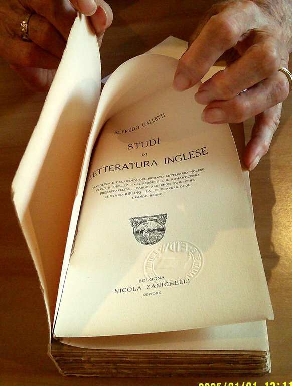 STUDI DI LETTERATURA INGLESE, 1928 - Intonso