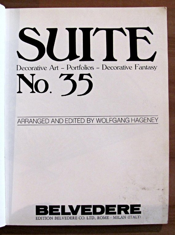 SUITE NO.35 - DECORATIVE ART, PORTFOLIOS, DECORATIVE FANTASY