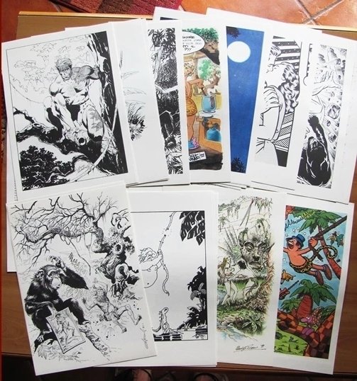 TARZAN DELLE SCIMMIE 1912-1992 - Portfolio con 41 tavole sciolte …