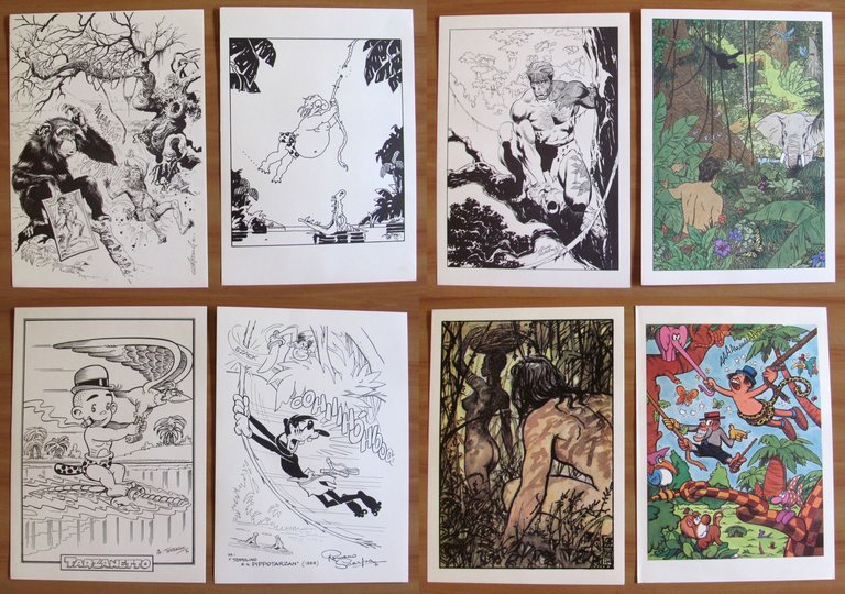 TARZAN DELLE SCIMMIE 1912-1992 - Portfolio con 41 tavole sciolte …