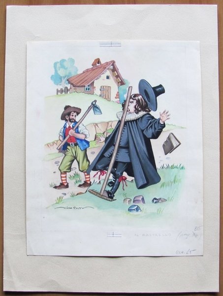 Tavola originale di NICO ROSSO - IL RASTRELLO - Firmata