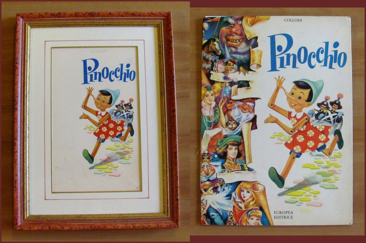 Tavola originale PINOCCHIO di NERI + Libro allegato Europea Editrice, … | Immagine principale