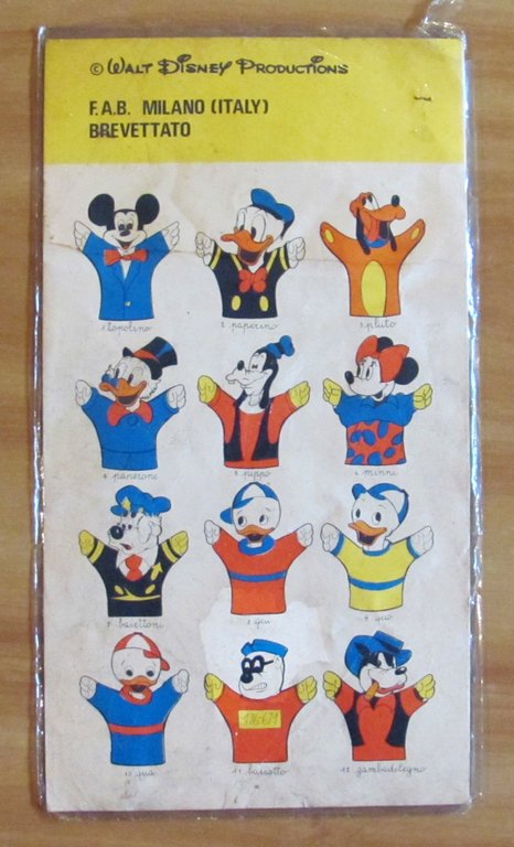 Teatrino di DISNEYLAND Burattino in gomma N.11 - BASSOTTO, anni …
