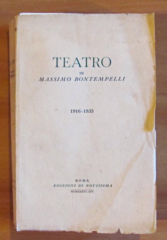 TEATRO (1916-1935)