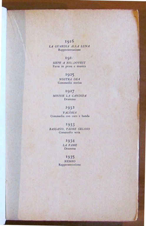 TEATRO (1916-1935)