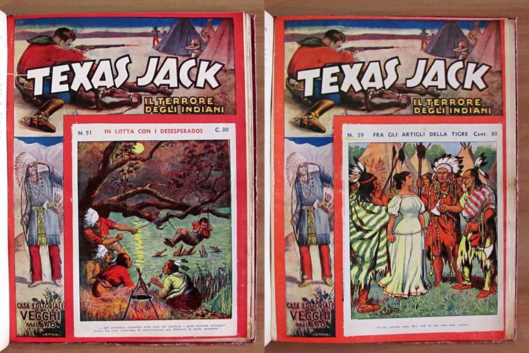 TEXAS JASCK - Il terrore degli indiani - Fascicoli 1/59 …