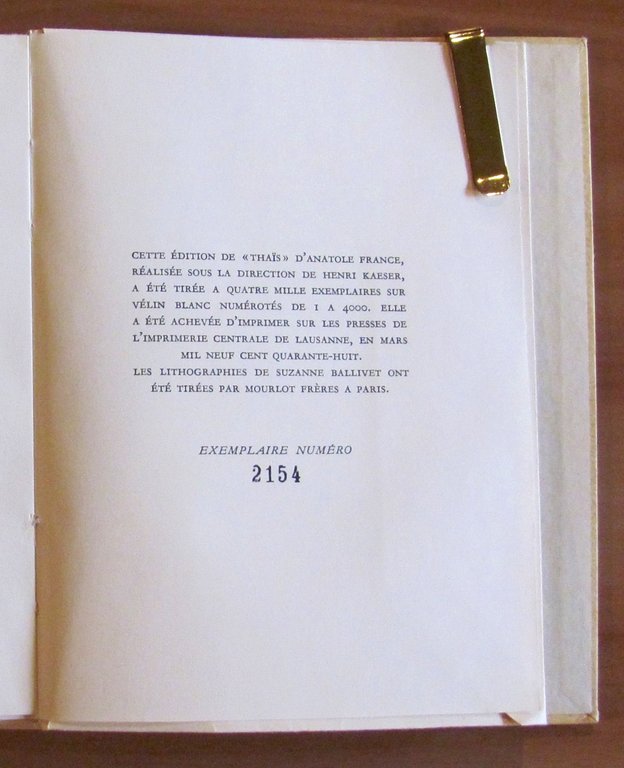 THAIS, 1948 - Con Cofanetto, in Tirat. Limit. - Raro