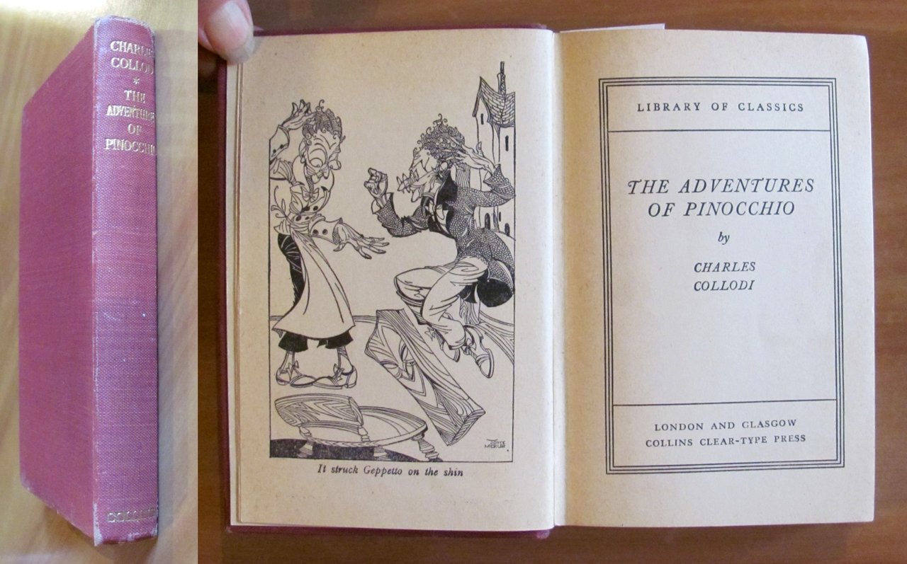 THE ADVENTURES OF PINOCCHIO, anni '40/50 - ill. MERCER