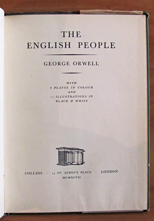 THE ENGLISH PEOPLE - Collana BRITAIN IN PICTURES