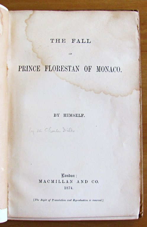 THE FALL OF PRINCE FLORESTAN OF MONACO