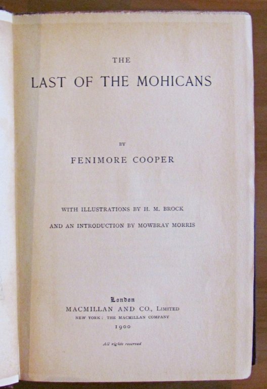 THE LAST OF THE MOHICANS - ill. H. M. Brock
