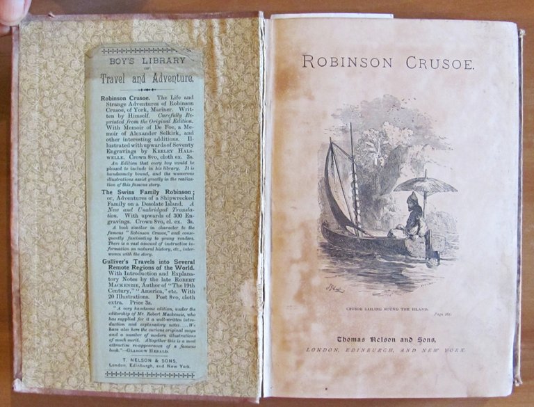 THE LIFE AND STRANGE SURPRIZING ADVENTURES OF ROBINSON CRUSOE, 1886