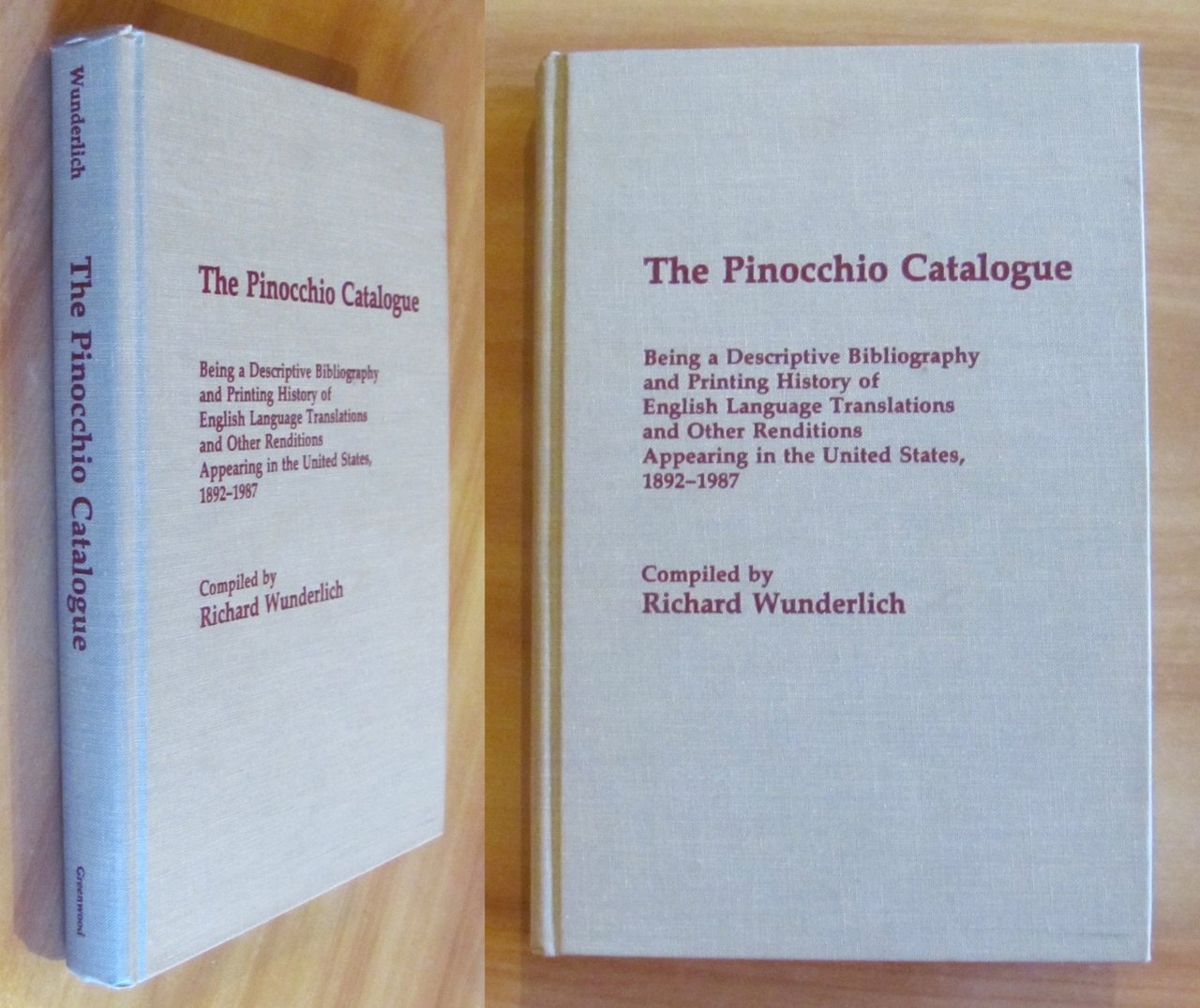 THE PINOCCHIO CATALOGUE 1892-1987