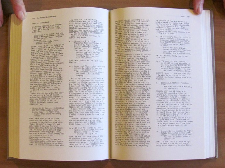 THE PINOCCHIO CATALOGUE 1892-1987