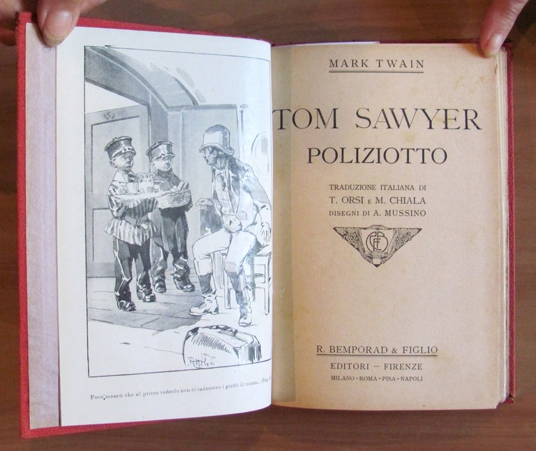 TOM SAWYER POLIZIOTTO, 1911 - ill. MUSSINO