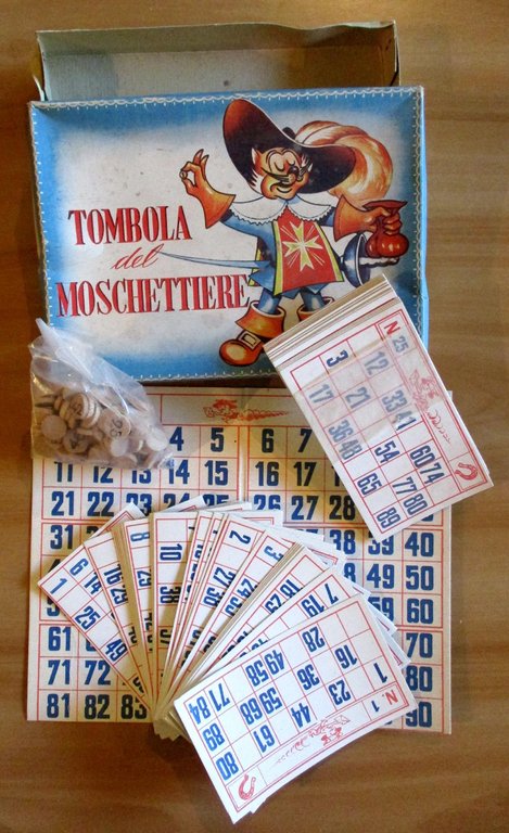 TOMBOLA del MOSCHETTIERE - Marca STELLA anni '50 - Completa …