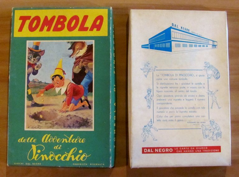 TOMBOLA di PINOCCHIO, 1978- COMPLETA con Libro - Mai Giocata …