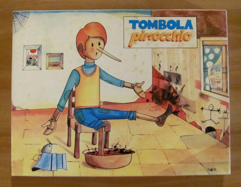 TOMBOLA PINOCCHIO, anni '60 con Dama - Mai giocata