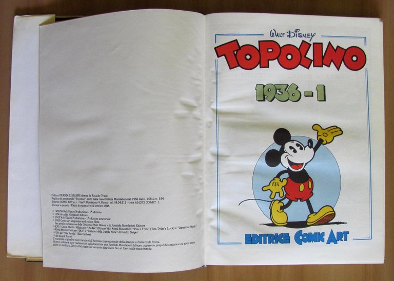 TOPOLINO 1936-1 - Grandi Ristampe Comic Art