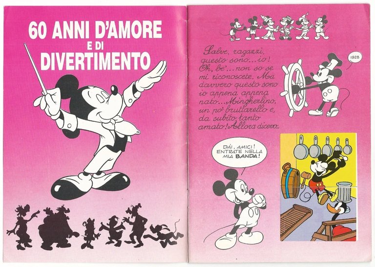 TOPOLINO 60^ ANNIVERSARIO - Album Completo Allegato Al N.1702, 1988