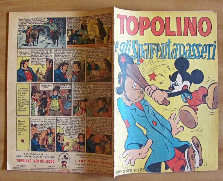 TOPOLINO E GLI SPAVENTAPASSERI - Albo d'Oro N.125, 1948