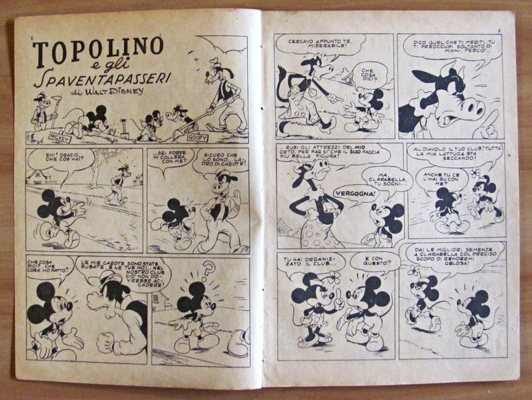 TOPOLINO E GLI SPAVENTAPASSERI - Albo d'Oro N.125, 1948