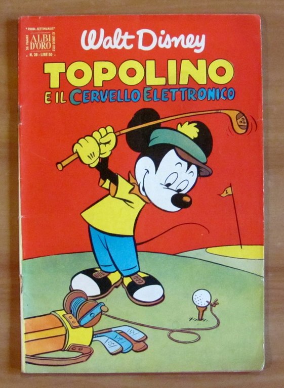 TOPOLINO E IL CERVELLO ELETTRONICO - Albo d'Oro N.28, 1953