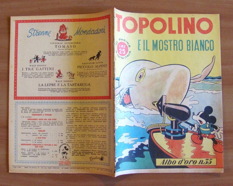 TOPOLINO E IL MOSTRO BIANCO - Albo d'Oro N.35 del …