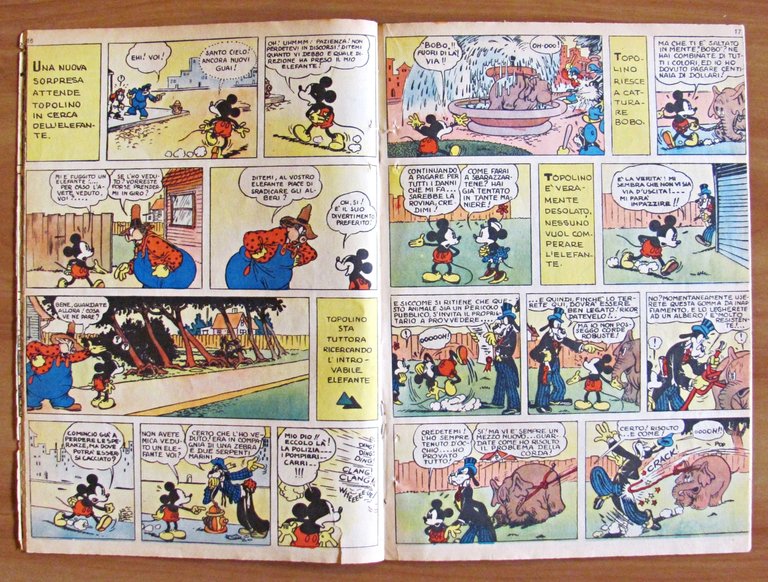 TOPOLINO E L'ELEFANTE - Albo d'Oro N.13, 1950 - Prima …