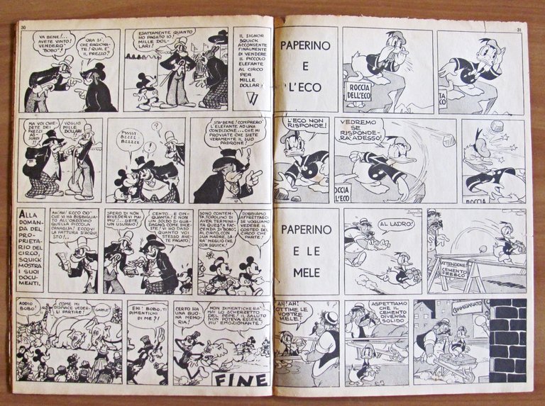 TOPOLINO E L'ELEFANTE - Albo d'Oro N.13, 1950 - Prima …