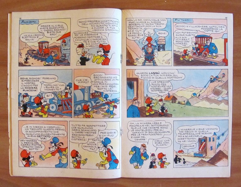 TOPOLINO E LA FERROVIA TOCCAFERRO - Albo d'Oro N.33, 1955