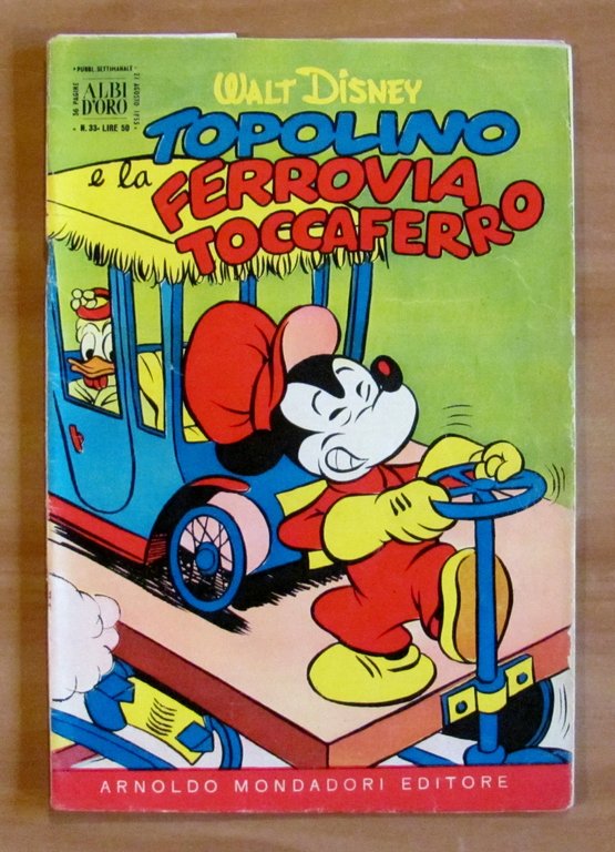 TOPOLINO E LA FERROVIA TOCCAFERRO - Albo d'Oro N.33, 1955