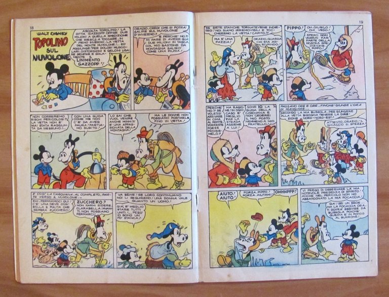 TOPOLINO E LA NUVOLA VERDE - Albo d'Oro N.34, 1953